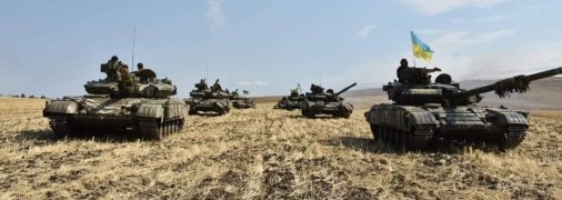 Танки ВСУ на одном из направлений фронта