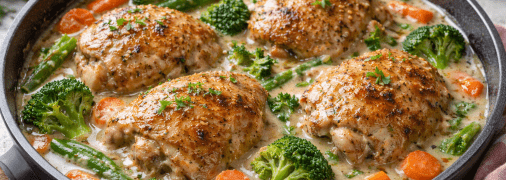 Курка в гірчично-вершковому соусі