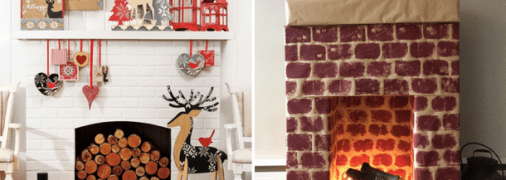 Как сделать новогодний камин из коробок и картона: мастер-класс с фото