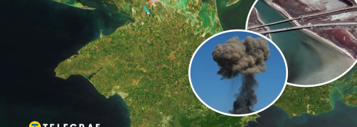 Вночі пролунали вибухи біля Чонгару