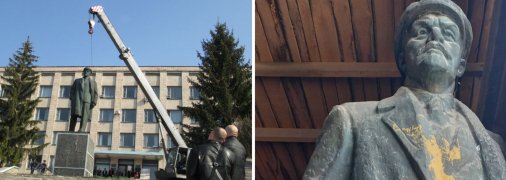 Бронзовий Ленін чекав своєї долі в ангарі. Зараз, можливо, настав його "зірковий час"