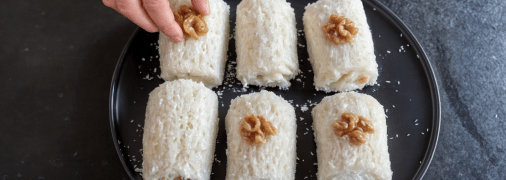 Ніжні кокосові рулетики