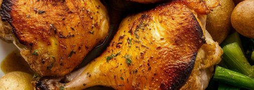 Ця курка виходить дуже ароматна та смачна (зображення створено за допомогою ШІ)