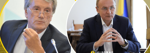 Віктор Ющенко та Андрій Садовий (зліва направо)