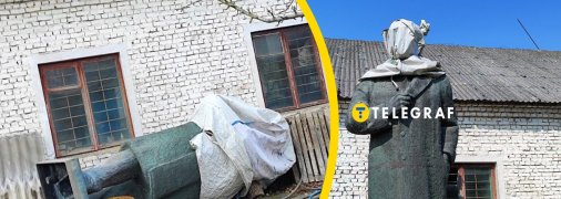 Пам’ятник Леніну у Радивилові більше не стоїть, а лежить