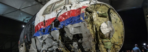 Борт Boeing MH17 после авиакатастрофы