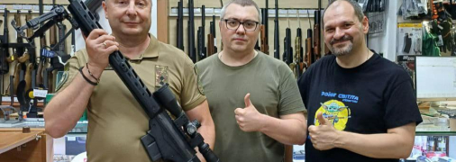 Передача винтовки Охтырка