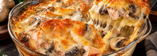 Как приготовить драники с курицей и грибами в духовке