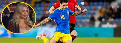 Українська вболівальниця на матчі Україна – Албанія