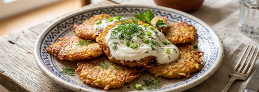 Деруны со сметаной