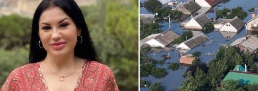 Єлизавета Кружнова і затоплений район у Харксоні