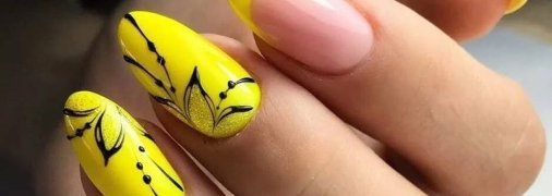 Маникюр 2020: френч в желтых тонах (Фото)