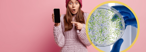 Телефон изучили под микроскопом