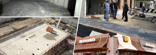 Над парковкой вырос и будущий ресторан. Фото Коллаж "Телеграфа"