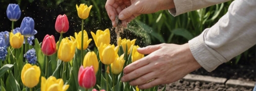 Эти методы подкормки сделают луковичные цветы пышными (изображение создано с помощью ИИ)