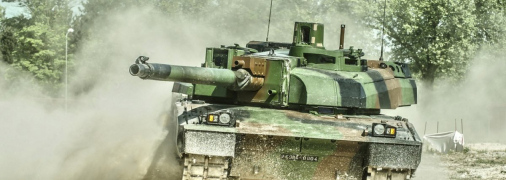 Французский танк Leclerc в работе