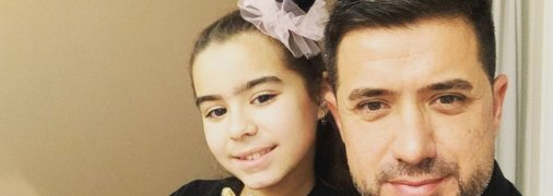 Мурат Налчаджиоглу с дочерью Софией