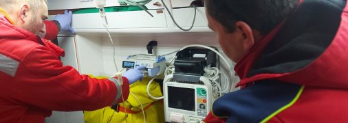 Пострадавшего мужчину доставили в больницу