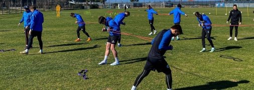 Игроки "Миная" на сборах в Турции