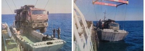 Росіяни зняли, як перевозили Панцир на острів Зміїний