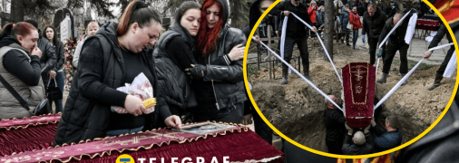 28 марта семью похоронили в Запорожье