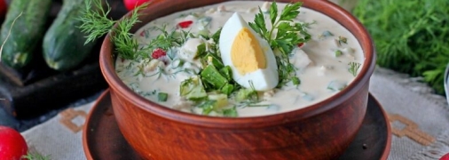 Окрошка получается необычной