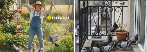Голуби можуть стати справжньою проблемою, тому їх потрібно проганяти