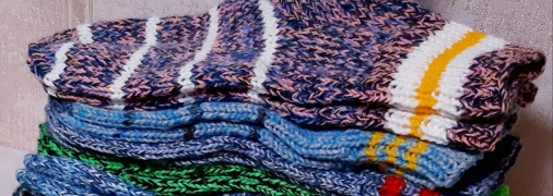 В'язані шкарпетки для бійців ЗСУ