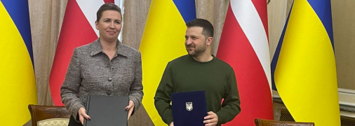 Метте Фредеріксен та Володимир Зеленський