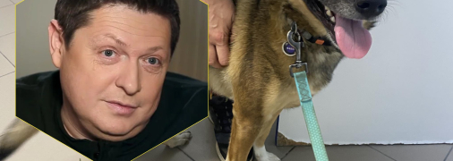 Борис Шефир и пострадавшая собака