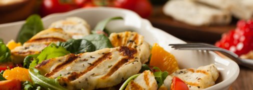 Салат с мандаринами и сыром