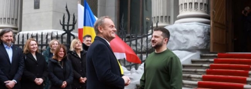 Прем'єр-міністр Польщі Дональд Туск перебуває з робочим візитом у Києві