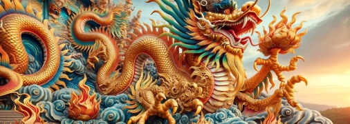 Дракон - це символ сили, влади, мудрості та удачі (фото створене з допомогою ШІ)
