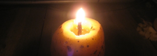 Свеча из картофелины