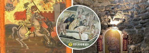 Вважається, що Георгія Побідоносця було поховано в Ізраїлі