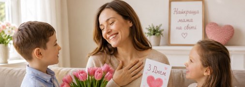 Листівка до Дня матері від дітей