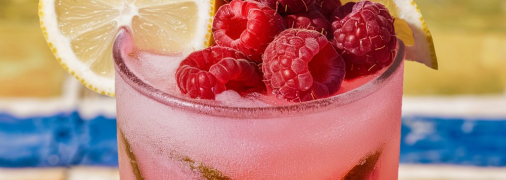 Малиновый лимонад станет спасением в жару (изображение создано с помощью ИИ)
