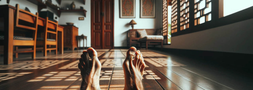 Ходить босыми ногами по дому может быть и не гигиенично