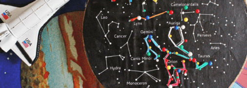 Астрономия для детей: учим созвездия с помощью геоборда