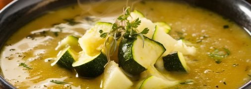 Кабачковый суп станет вашим любимым блюдом (изображение создано с помощью ИИ)