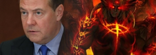 Бывший президент россии решил объяснить, за что воюет армия его страны, приплетя в свою речь сатанизм