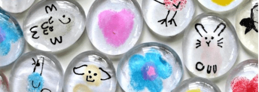 Поделка для самых маленьких: как сделать магнит с пальчиковыми рисунками малыша