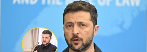 Президент Украины Владимир Зеленский носит кольцо на среднем пальце