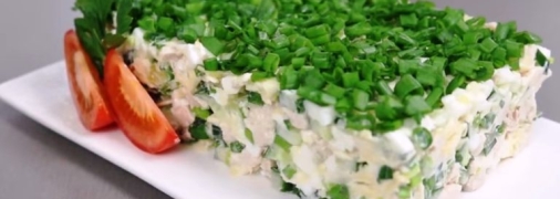 Мясной салат с яйцами “Идеал”