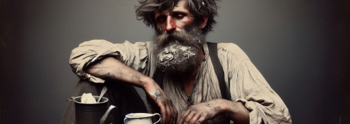 Неряшливый мужчина