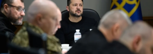 Володимир Зеленський на засіданні Ставки Верховного Головнокомандувача