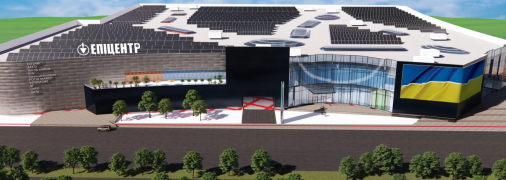 Майбутній ТРЦ у Бучі