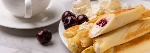 Млинці з апетитною подвійною начинкою