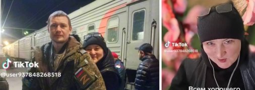 Тетяна з сином - окупантом