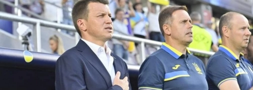 Руслан Ротань и его помощники по олимпийской сборной